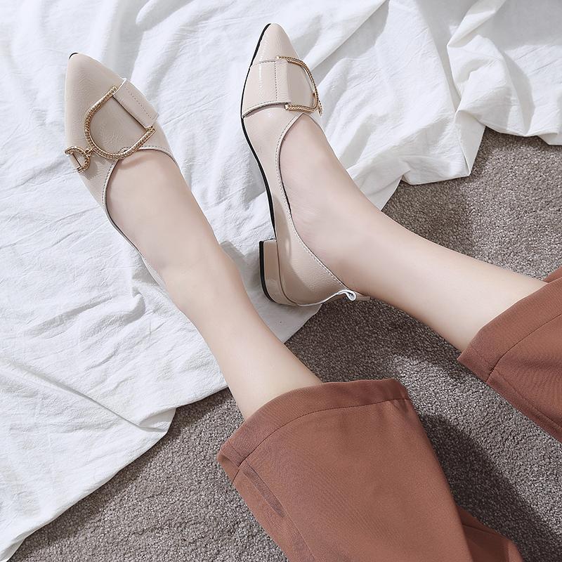 Buckled Up Pointed Toe Flats - THEONE APPAREL