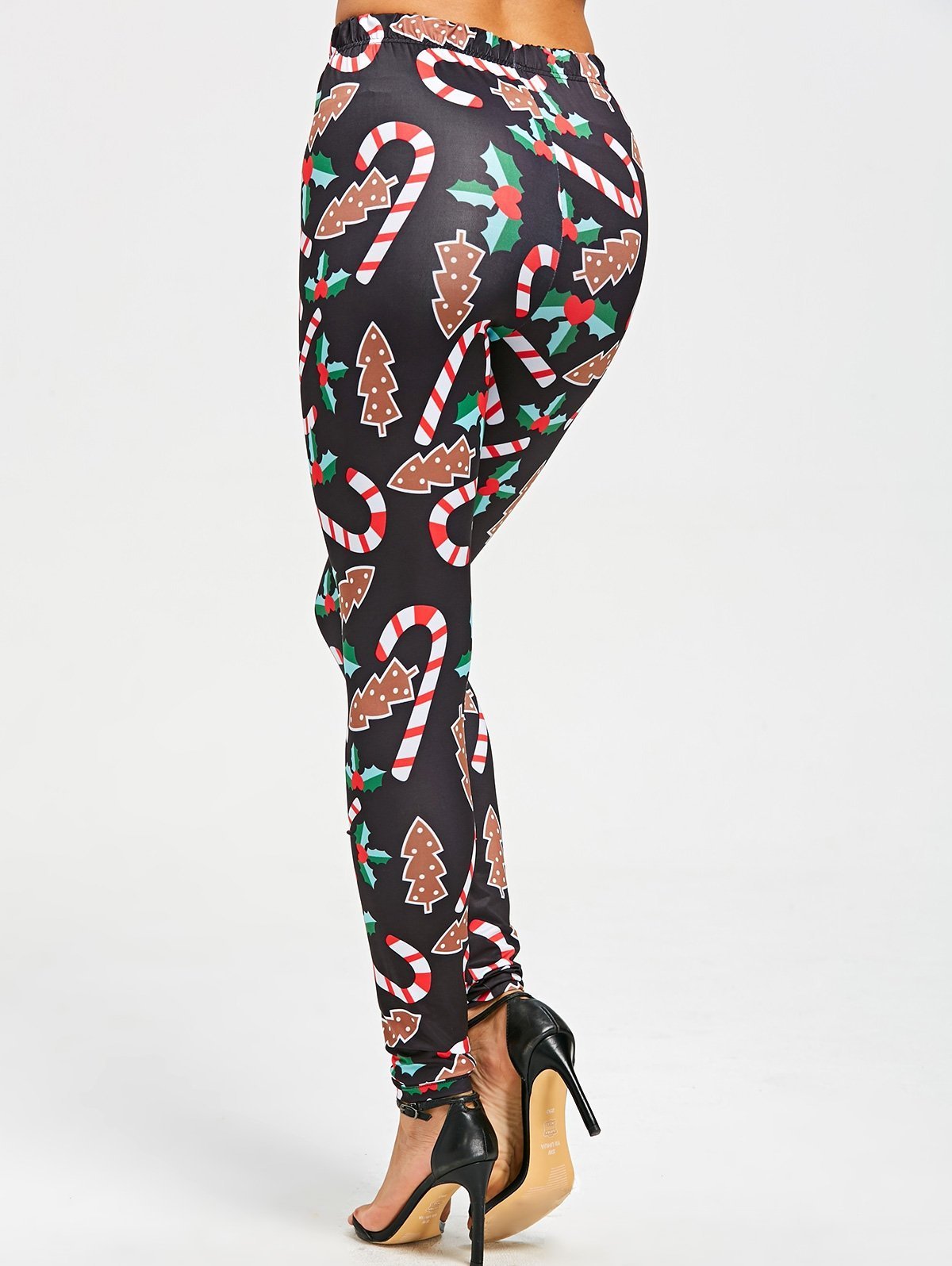 Candy Cane Mistletoe Tight Leggings - THEONE APPAREL