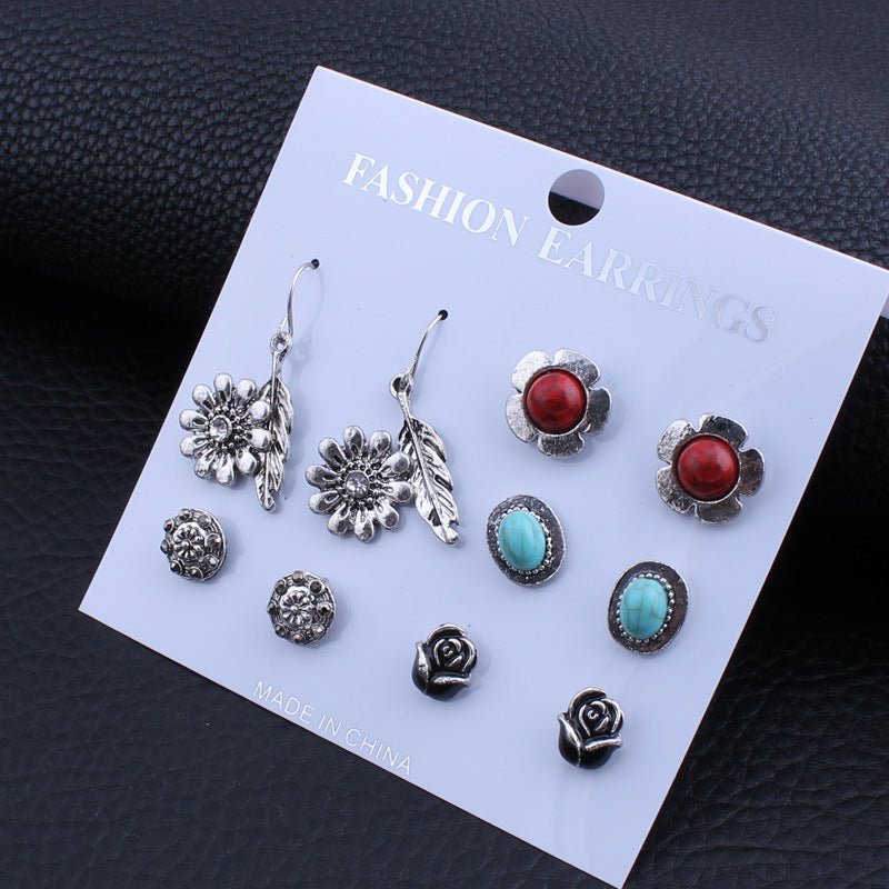 Casual Floral Stud Earrings - THEONE APPAREL