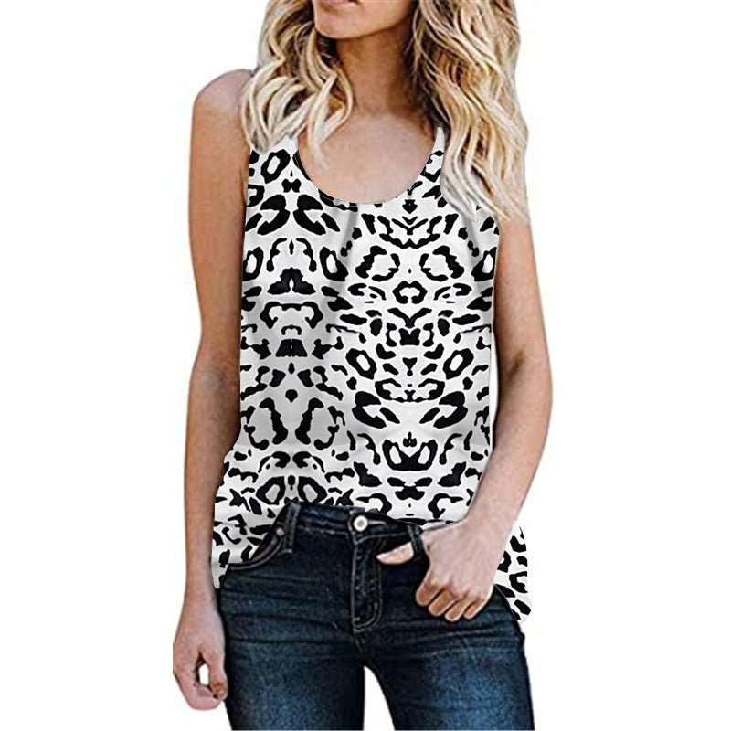 Casual Sleeveless Printed Graphic Tank Tops - THEONE APPAREL