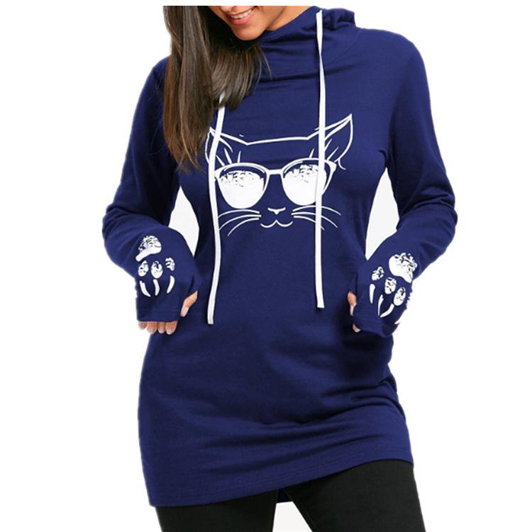 Cat Face & Paws Pullover Hoodie - THEONE APPAREL